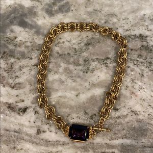 Dark amethyst choker